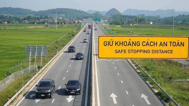 Giữ khoảng cách trên cao tốc: