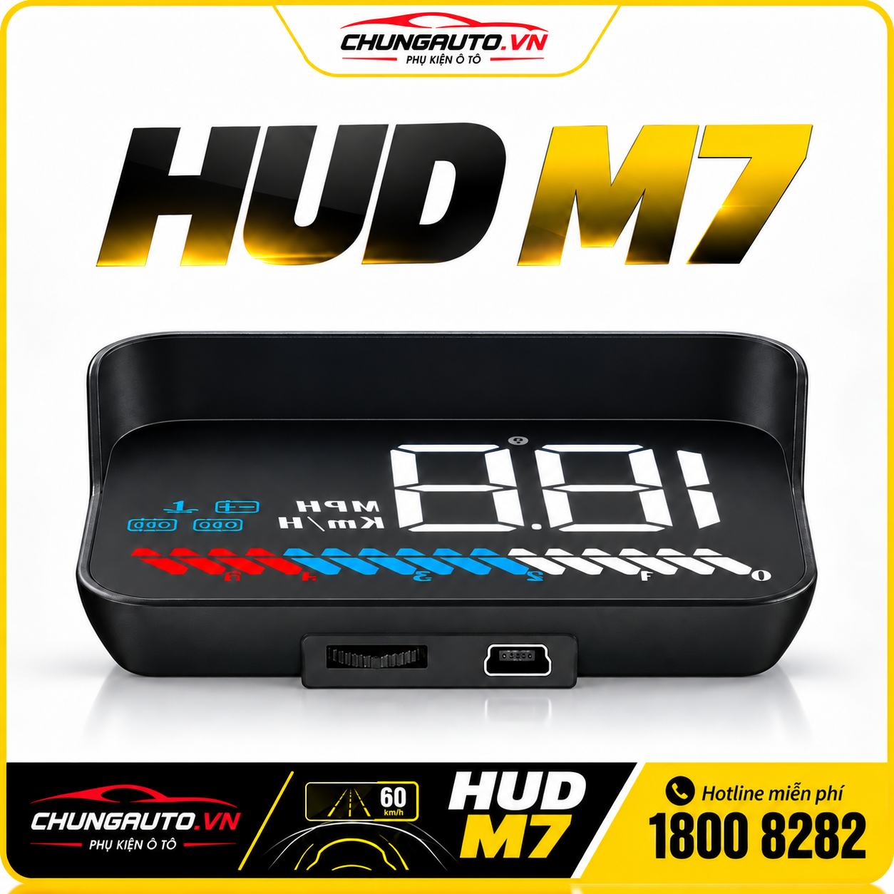 Lắp HUD M7 cho VF7