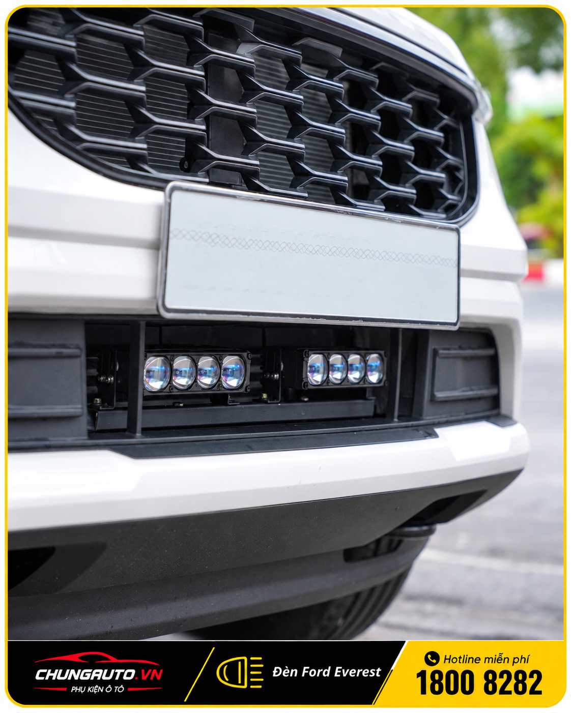 Độ đèn trợ sáng cho Ford Everest