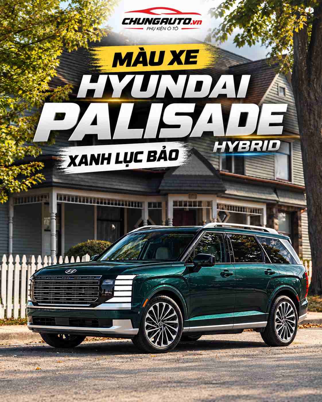 Màu xe Hyundai Palisade Hybrid Xanh lục bảo