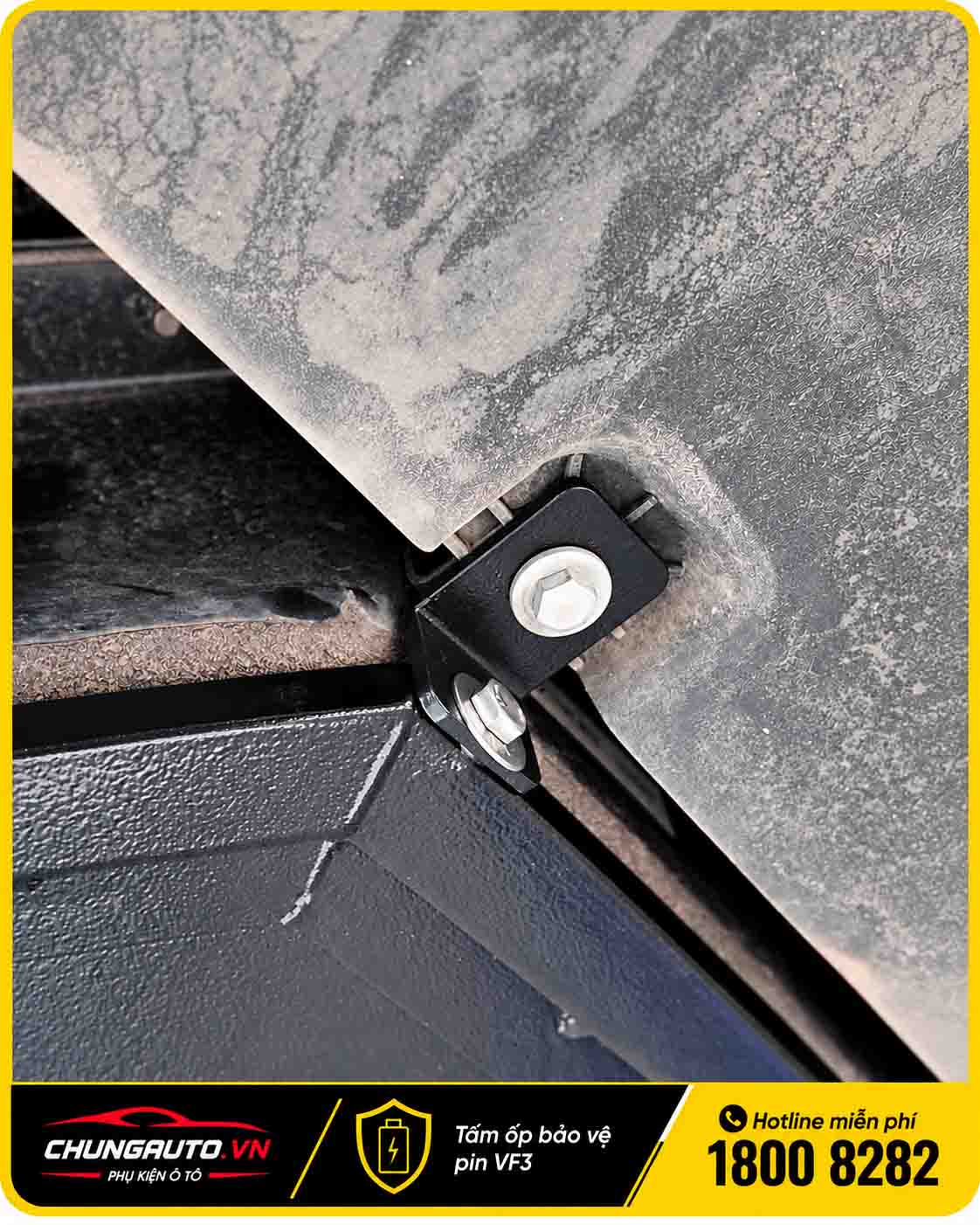 Điểm bắt vít tấm ốp bảo vệ pin VF3