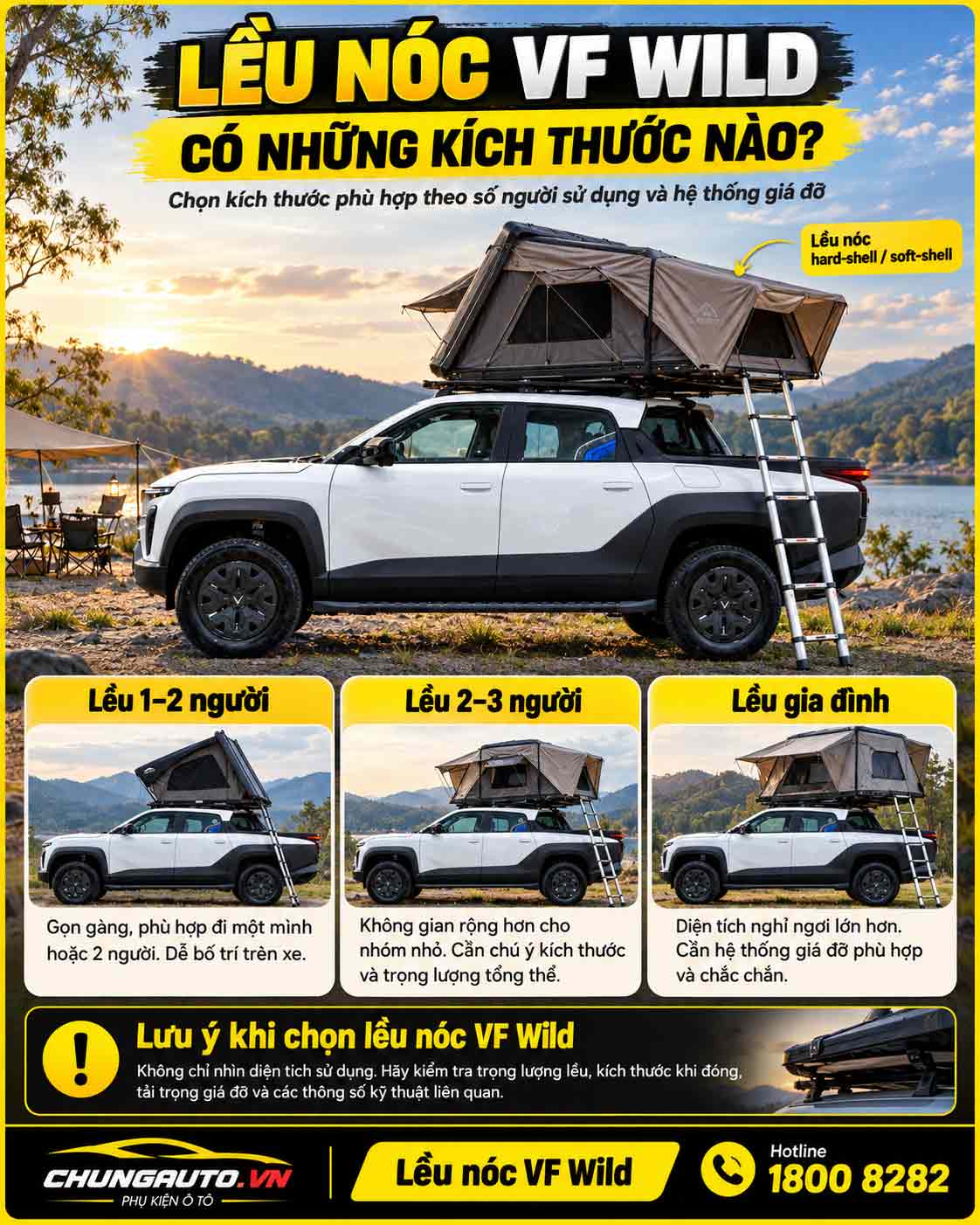 Cac kich thuoc leu noc vf wild