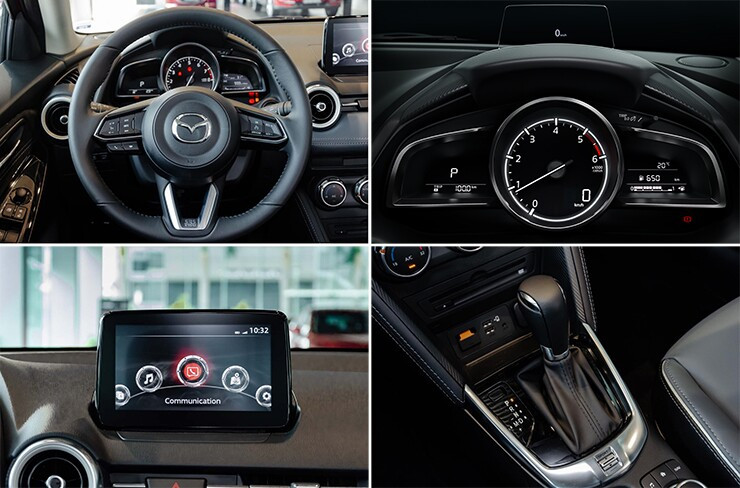 Không gian hàng ghế của Mazda2
