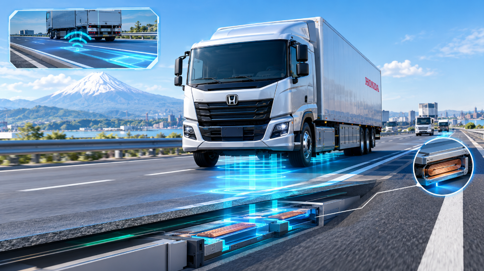 Công nghệ sạc không dây cho xe điện của Honda có tiềm năng lớn. Ảnh minh họa được tạo bởi AI.