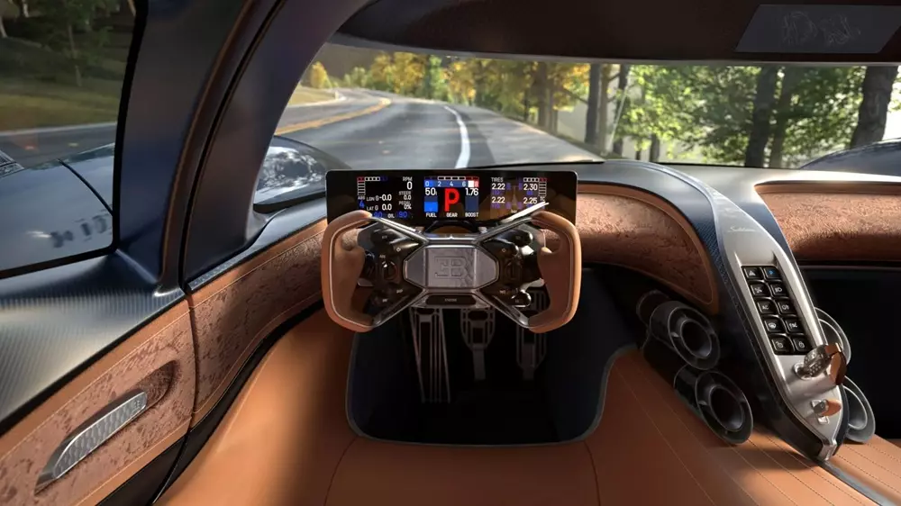 Khoang lái của Bugatti Destrier