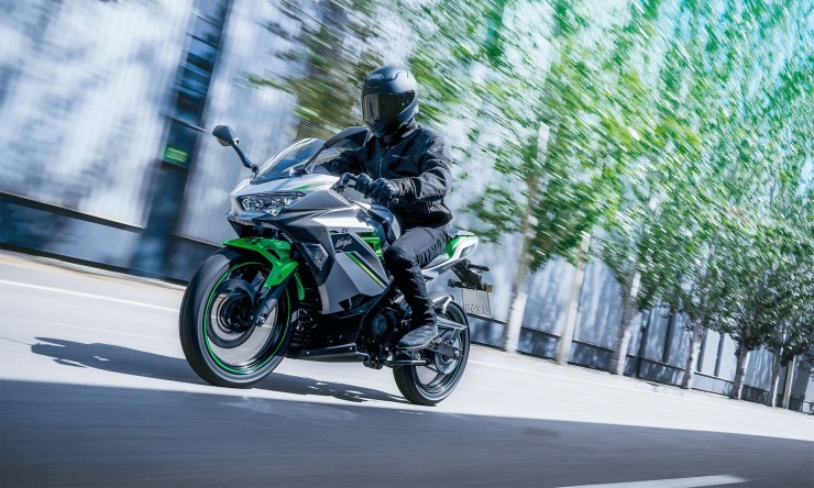 Môtô điện Kawasaki Ninja e-1 2027 ra mắt thị trường Mỹ. Ảnh: Kawasaki