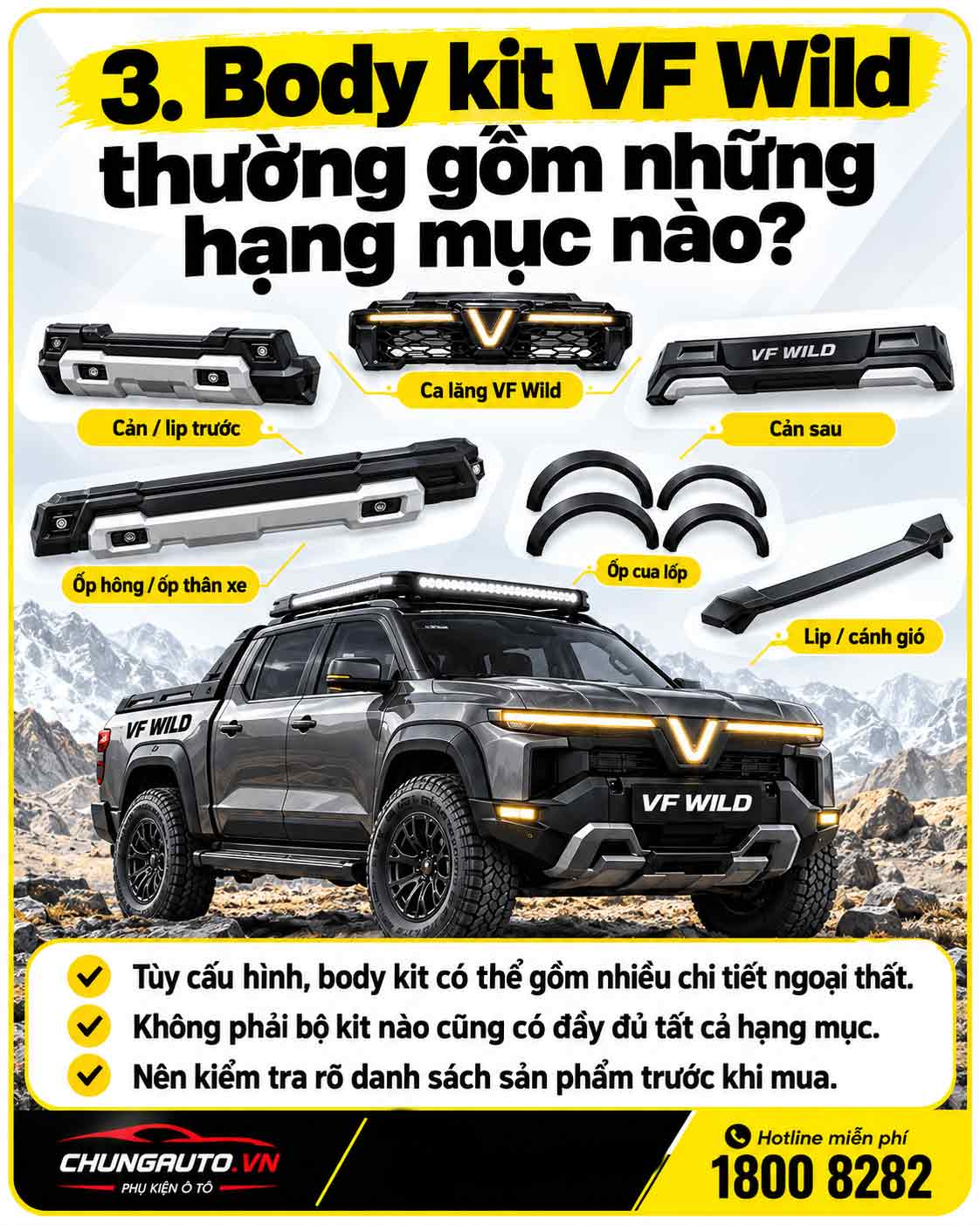 body kit gom nhung gi