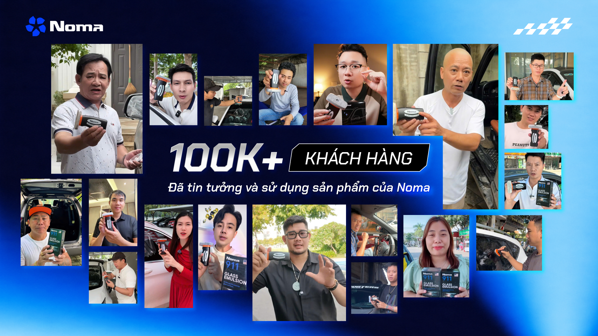 Khách hàng tin tưởng và sử dụng sản phẩm NOMA