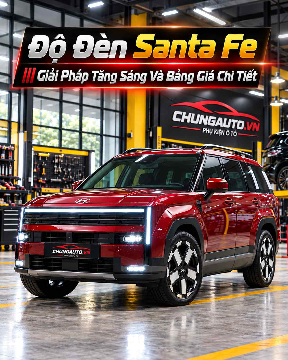 Độ đèn Santa Fe
