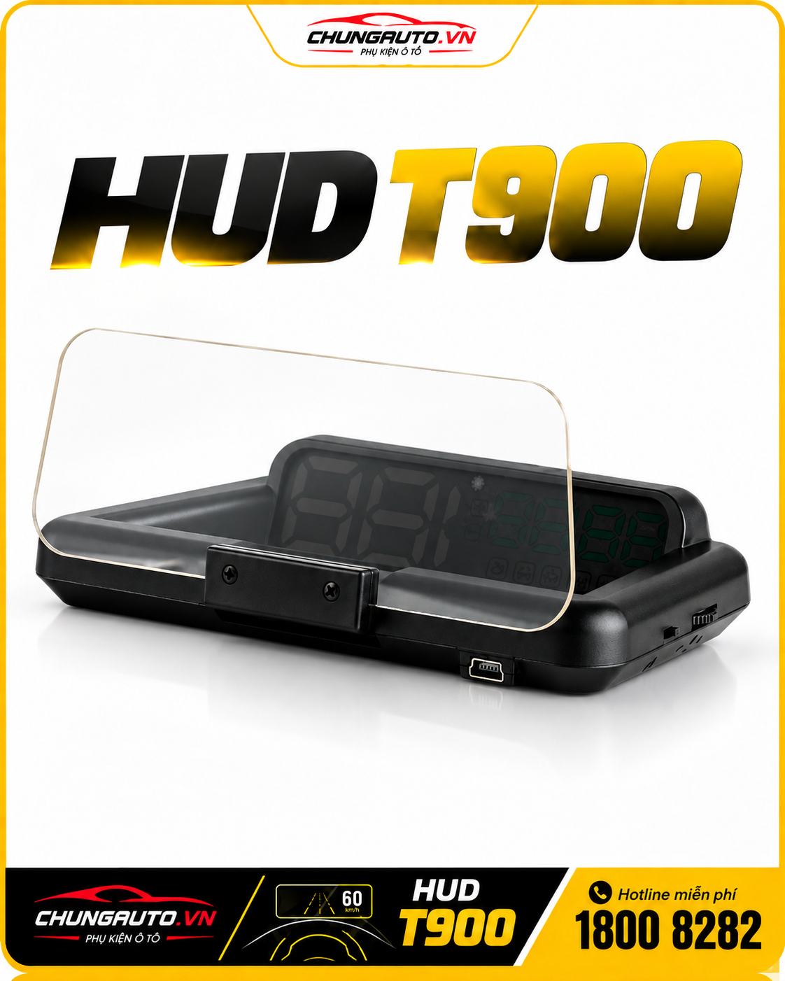 Lắp HUD T900 cho VF7