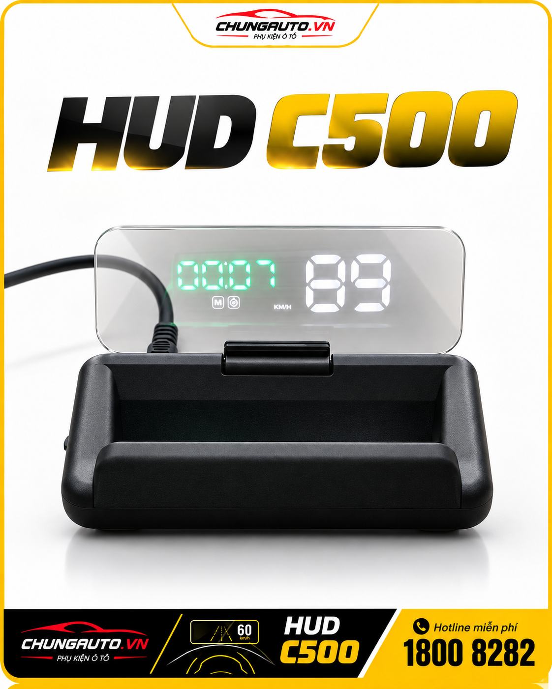 Lắp HUD C500 cho VF7