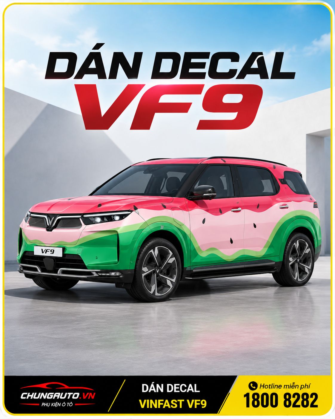 Dán decal VF9 - Trang trí