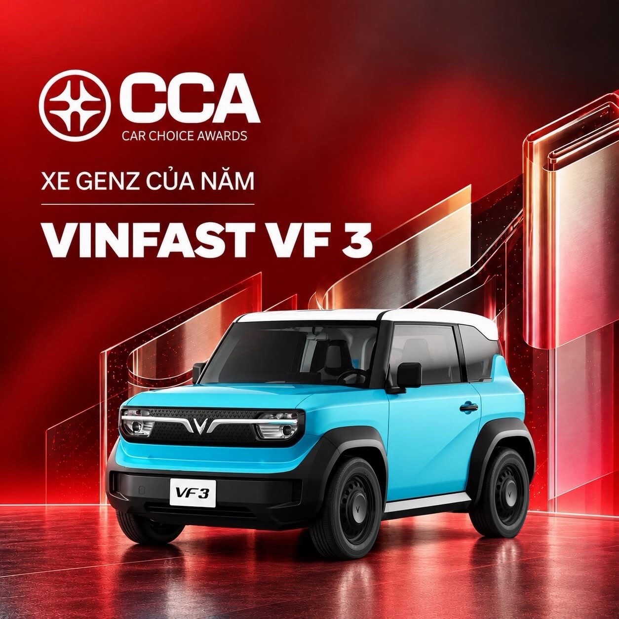VinFast VF 3 được vinh danh ở hạng mục “Xe GenZ của năm”
