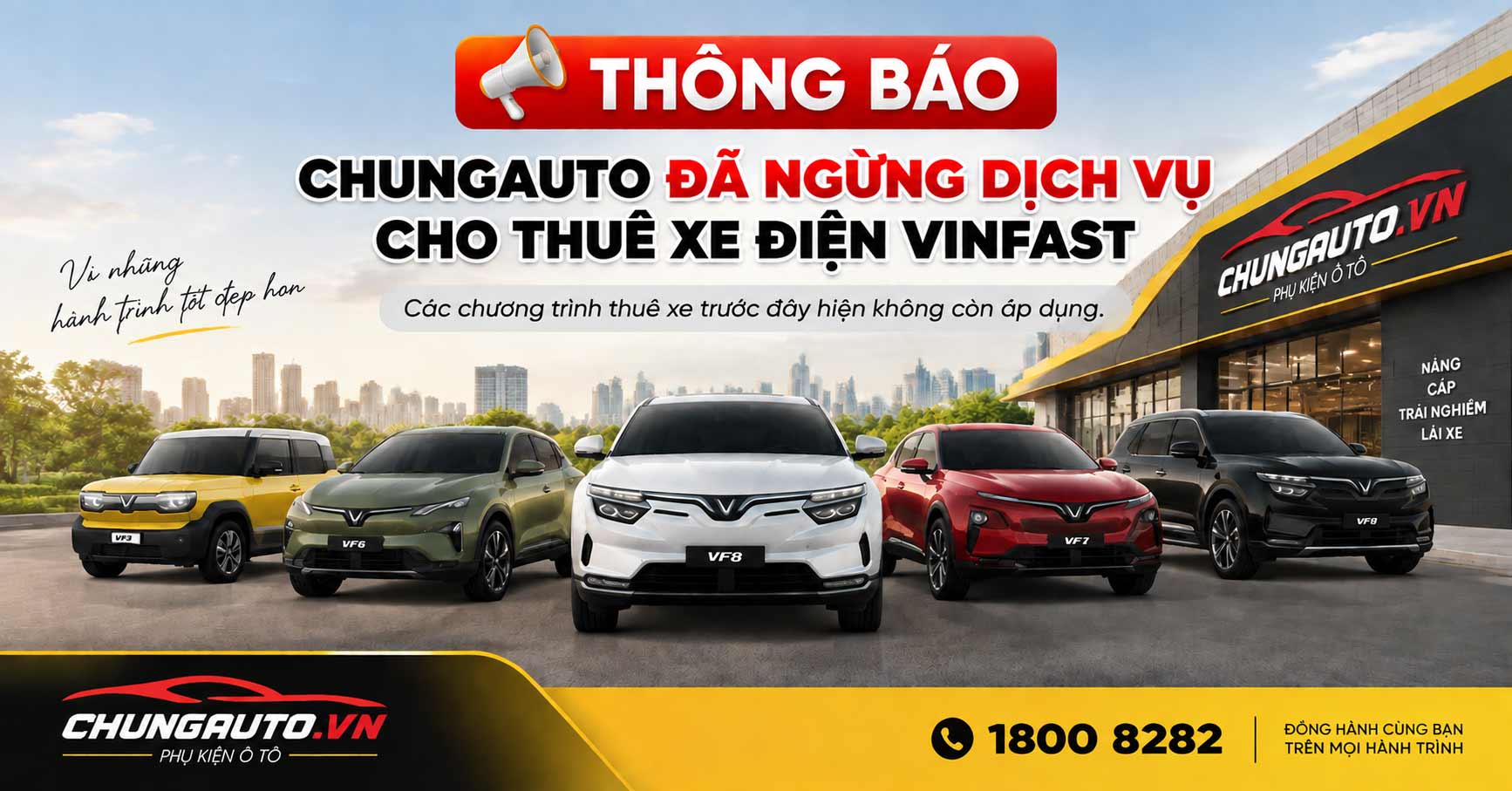 Chương trình thuê xe điện Vinfast ChungAuto