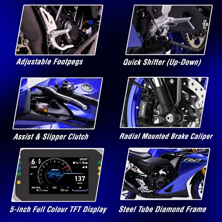 Yamaha YZF-R2 xuất hiện: R15 “lớn xác” với động cơ 204cc và 26,5 mã lực - 3