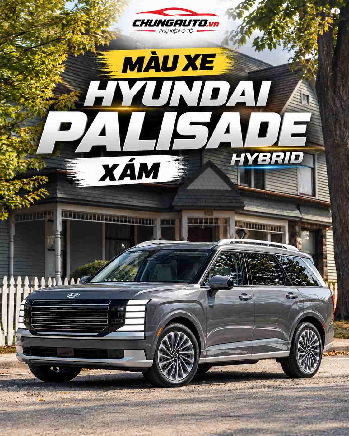 Màu xe Hyundai Palisade Hybrid Xám