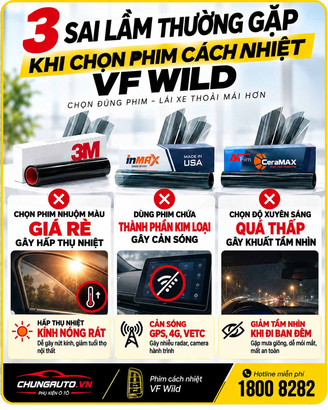 3 sai lầm dán phim cách nhiệt
