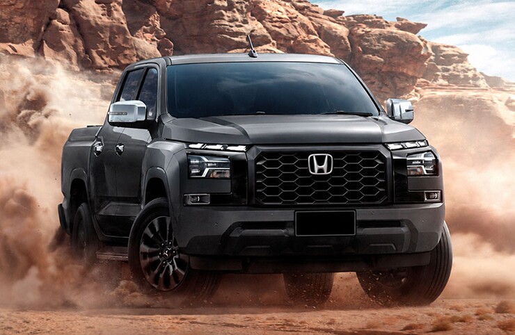 Ảnh phác họa thiết kế bán tải mới của Honda