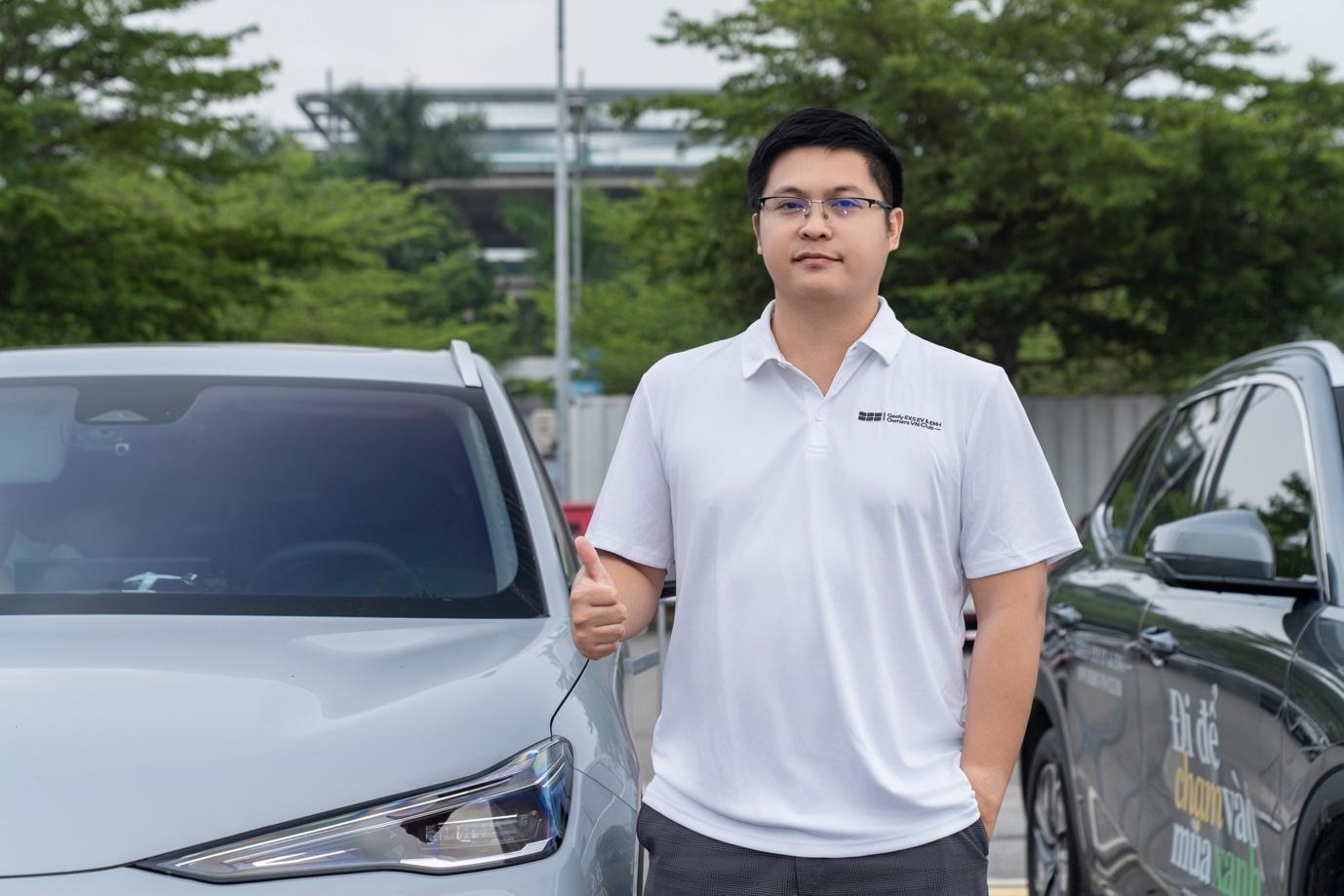 Anh Đinh Đức Duy, chủ xe Geely EX5.