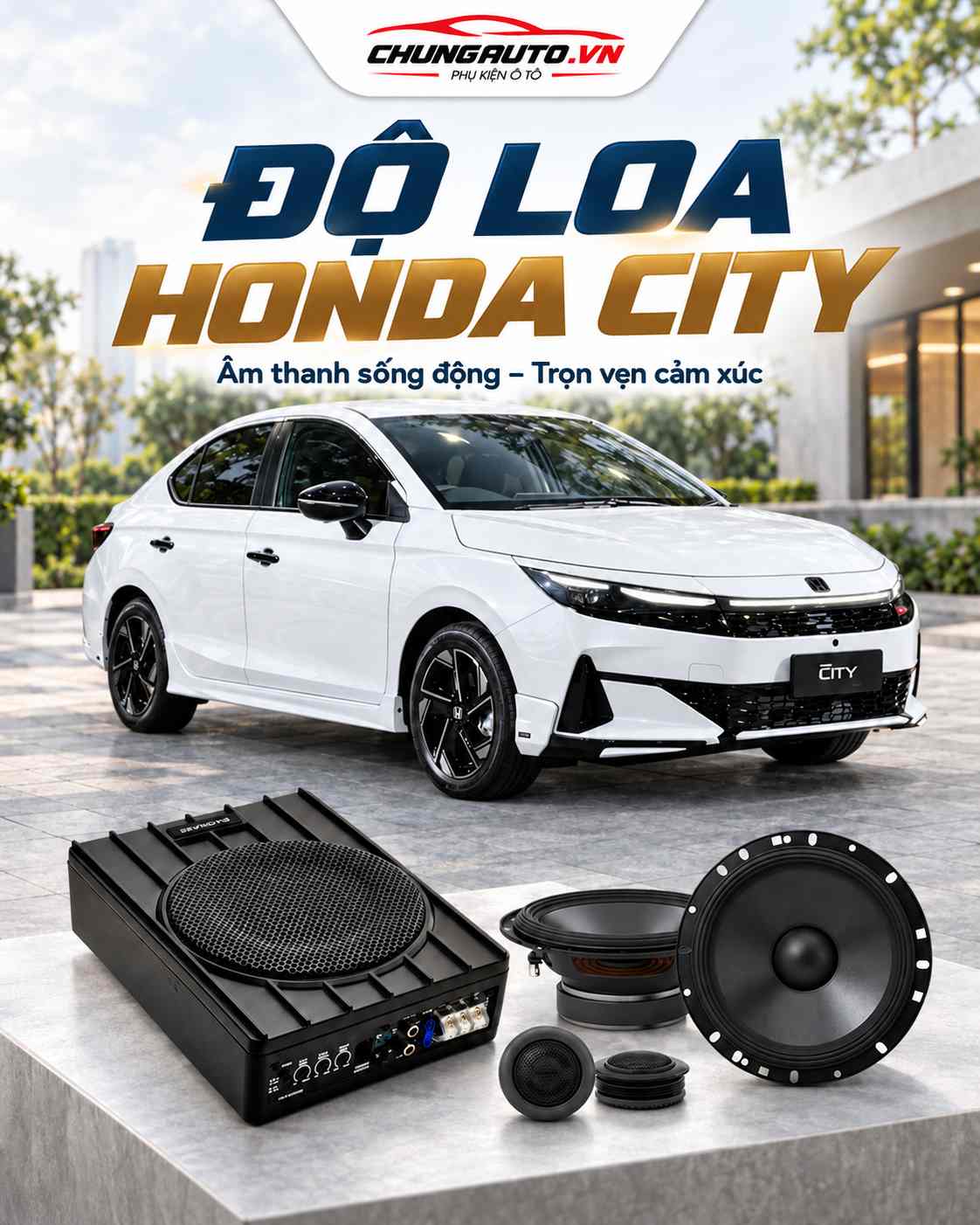 do-loa-honda-city-nang-cap-am-thanh-honda-city