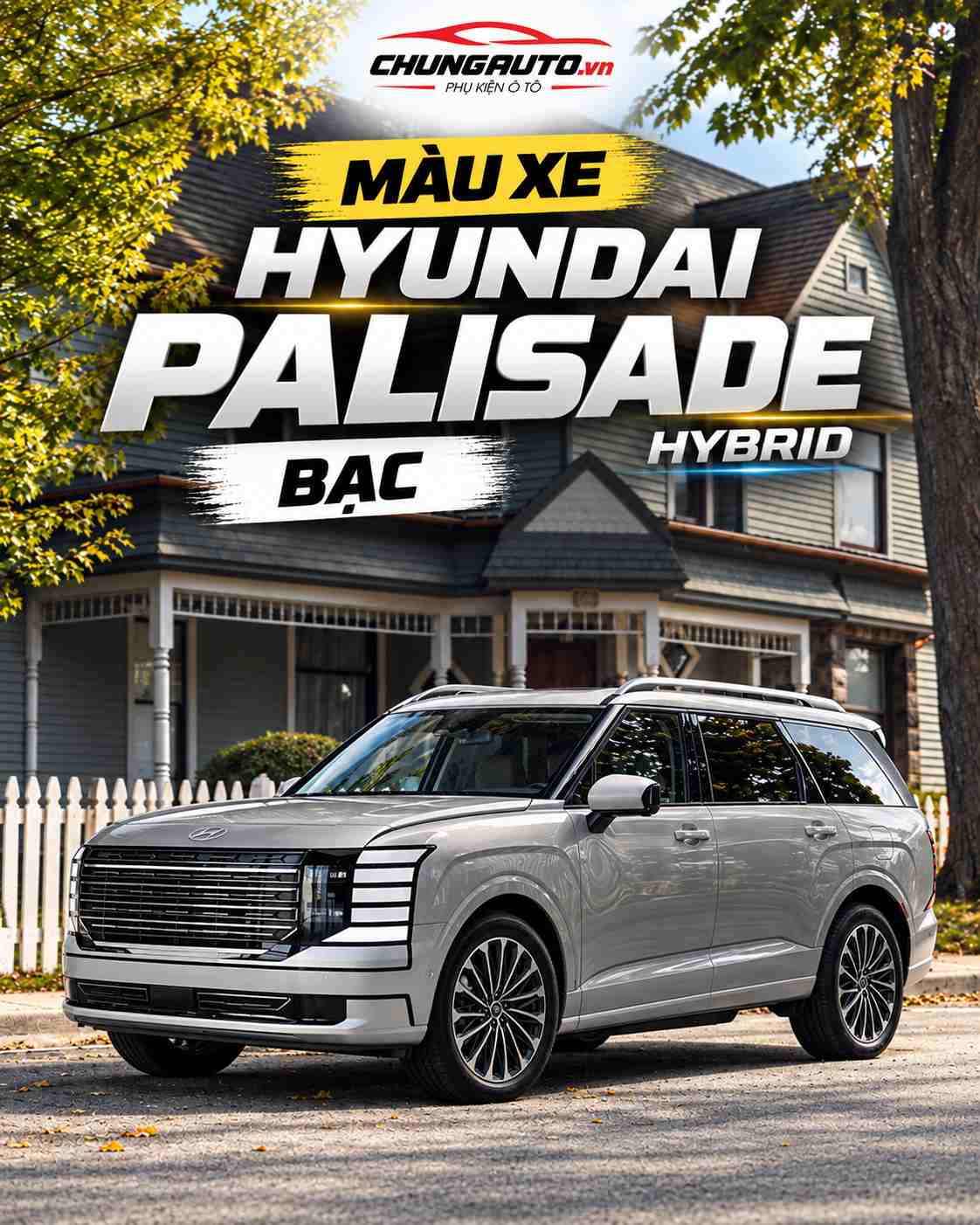 Màu xe Hyundai Palisade Hybrid Bạc
