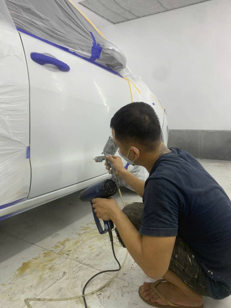 địa chỉ uy tín sơn lại xe ô tô cũ ở Huế