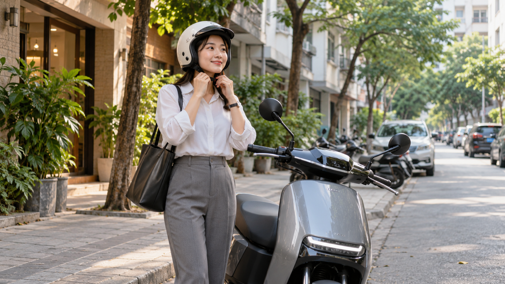 Xe điện ngày càng được nhiều người lựa chọn nhờ khả năng tiết kiệm chi phí đi lại. (Ảnh minh họa: ChatGPT)