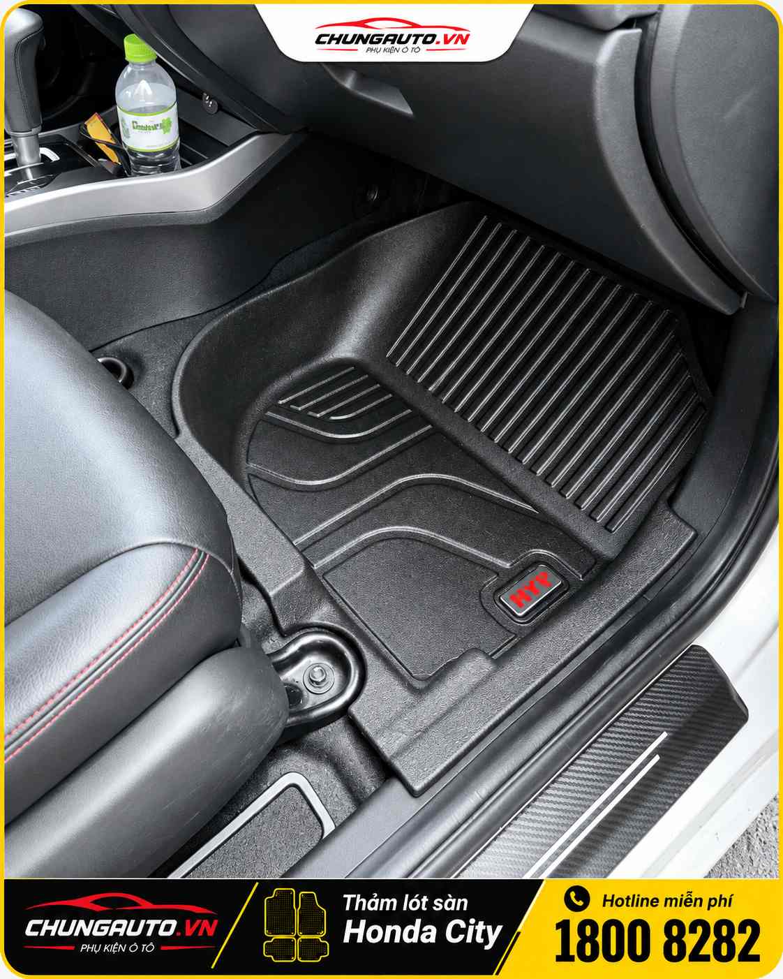 Thảm lót sàn Honda City khuôn đúc TPE nguyên khối
