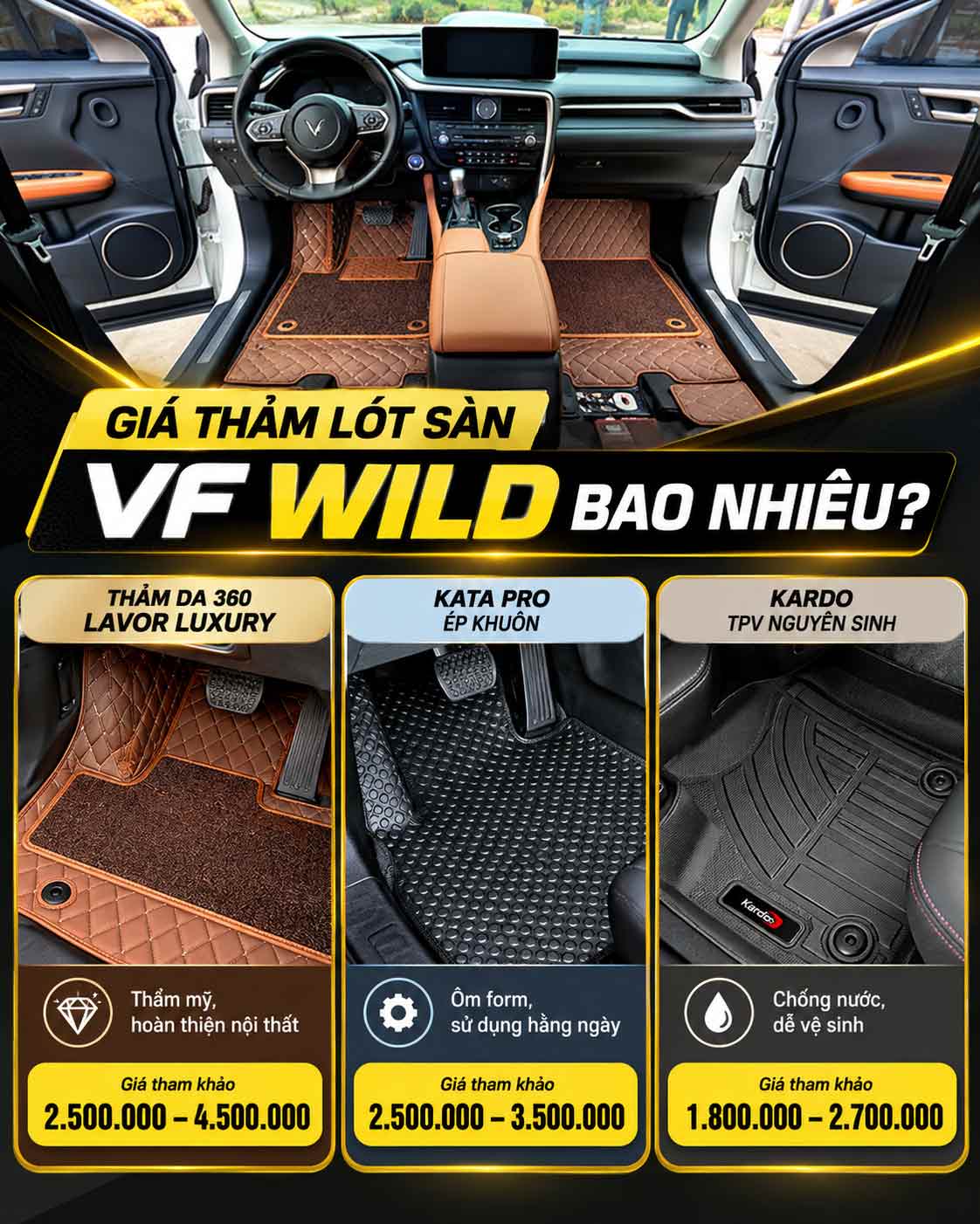 Bảng giá thảm lót sàn VF Wild