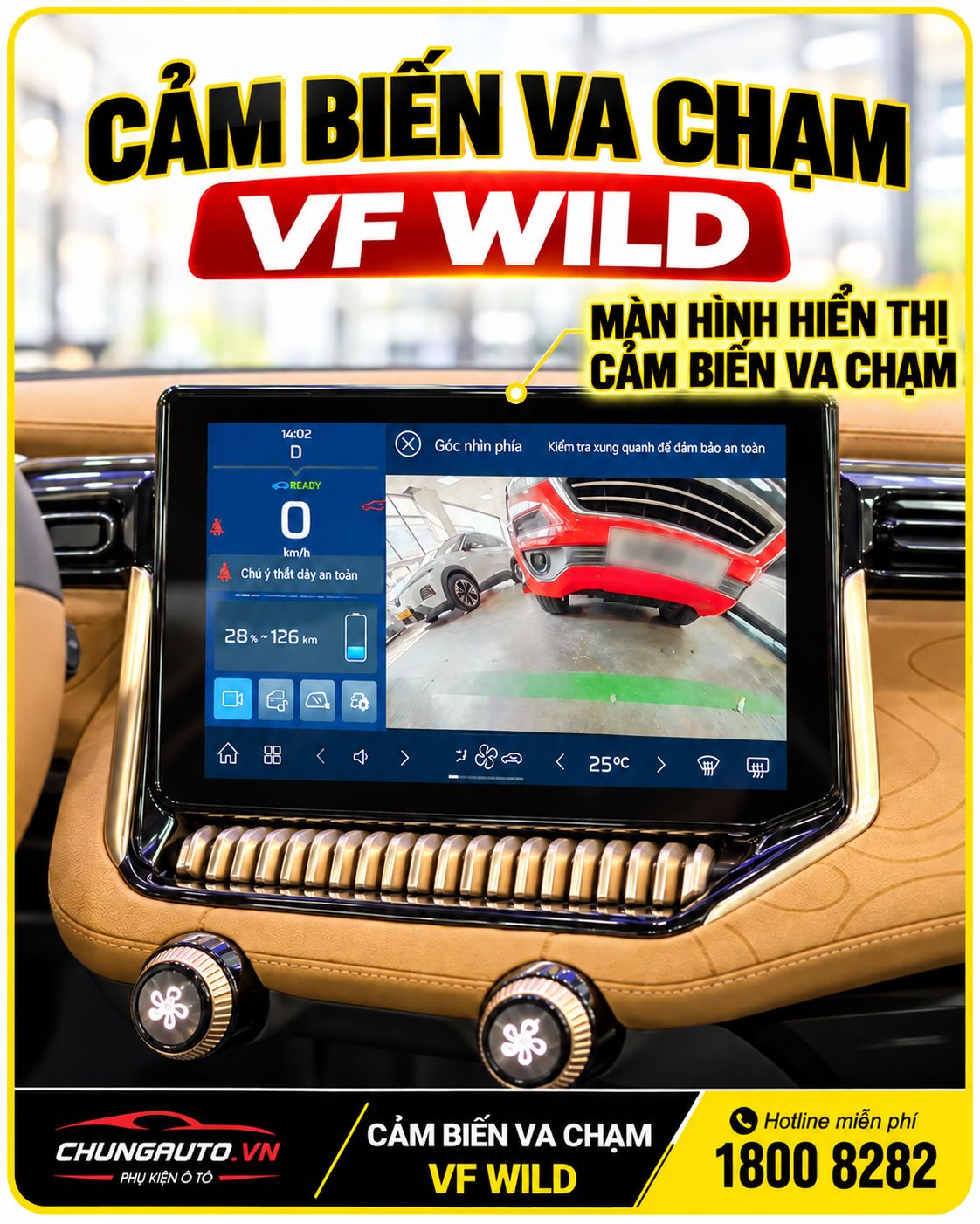 Màn hình hiển thị cảm biến va chạm VF Wild