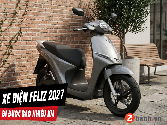 Xe điện feliz 2027 đi được bao nhiêu km cho 1 lần sạc đầy - 1