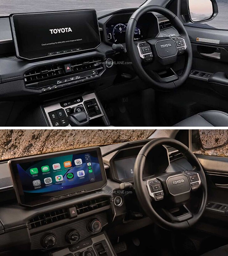 Toyota Fortuner thế hệ mới có thể được nâng cấp hệ thống hỗ trợ lái. Ảnh tham khảo nội thất Hilux: Toyota