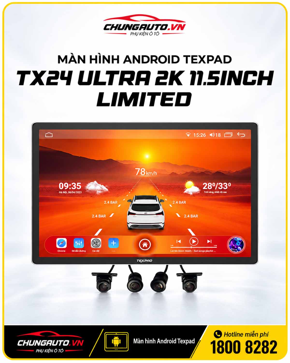 Màn hình Android VF5 10-11 inch