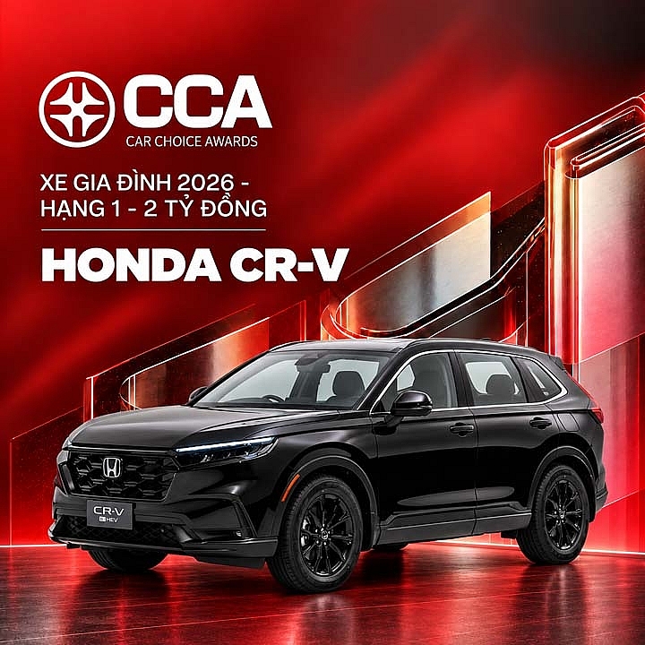 Honda CR-V ẵm giải “Xe gia đình của năm” tại Better Choice Awards 2026