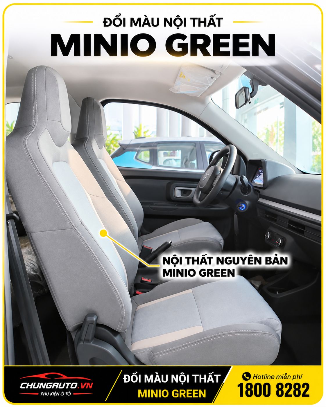 Nội thất Minio Green nguyên bản