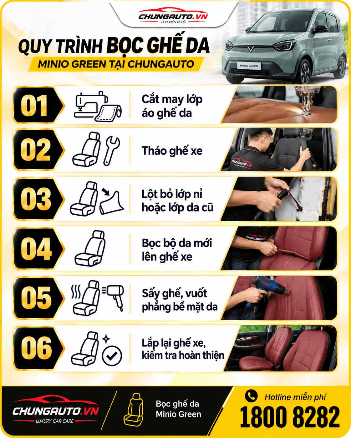 quy-trinh-boc-ghe-da-minio-green-tai-chungauto