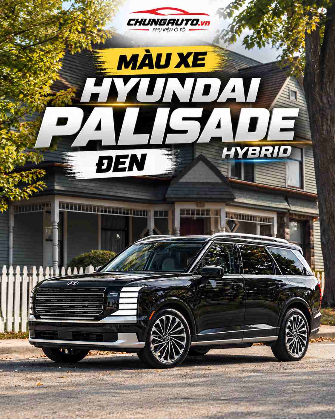 Màu xe Hyundai Palisade Hybrid Đen