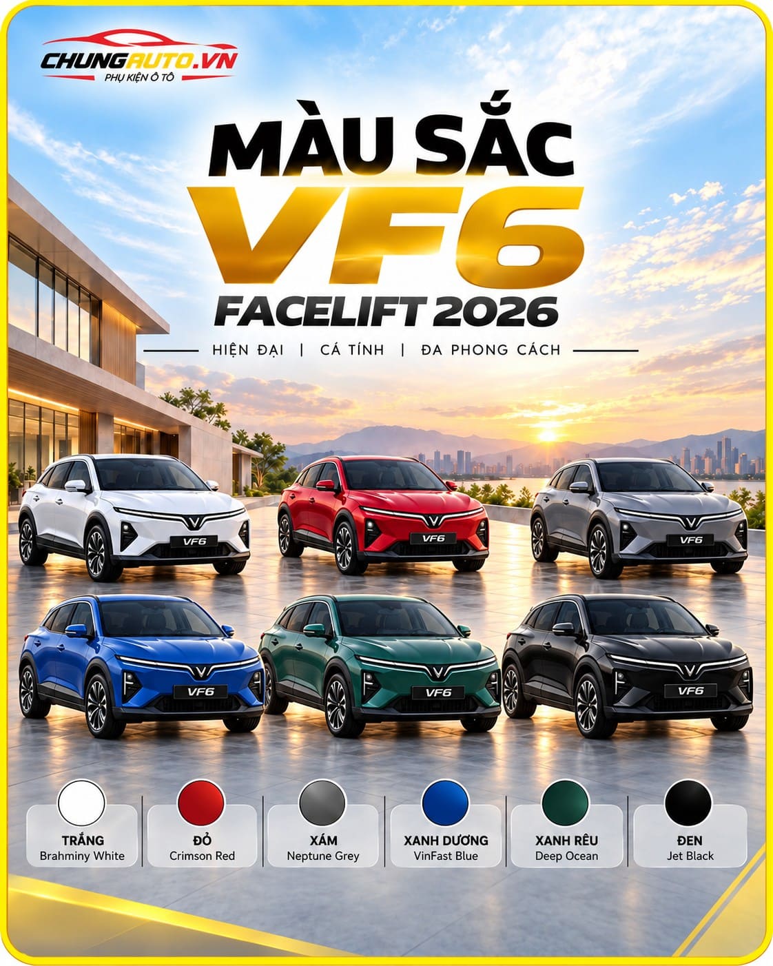 Bảng màu VF6 Facelift