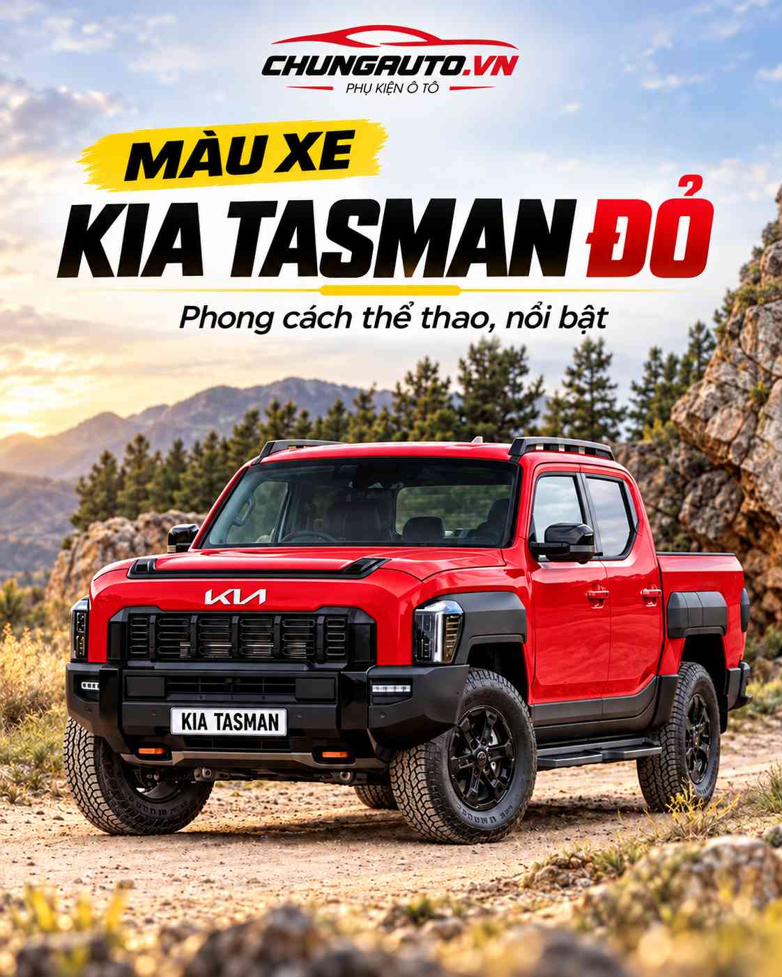 Màu xe Kia Tasman Đỏ