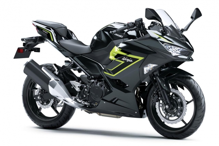 Ninja 400 2027 màu Metallic Carbon Gray x Metallic Flat Spark Black