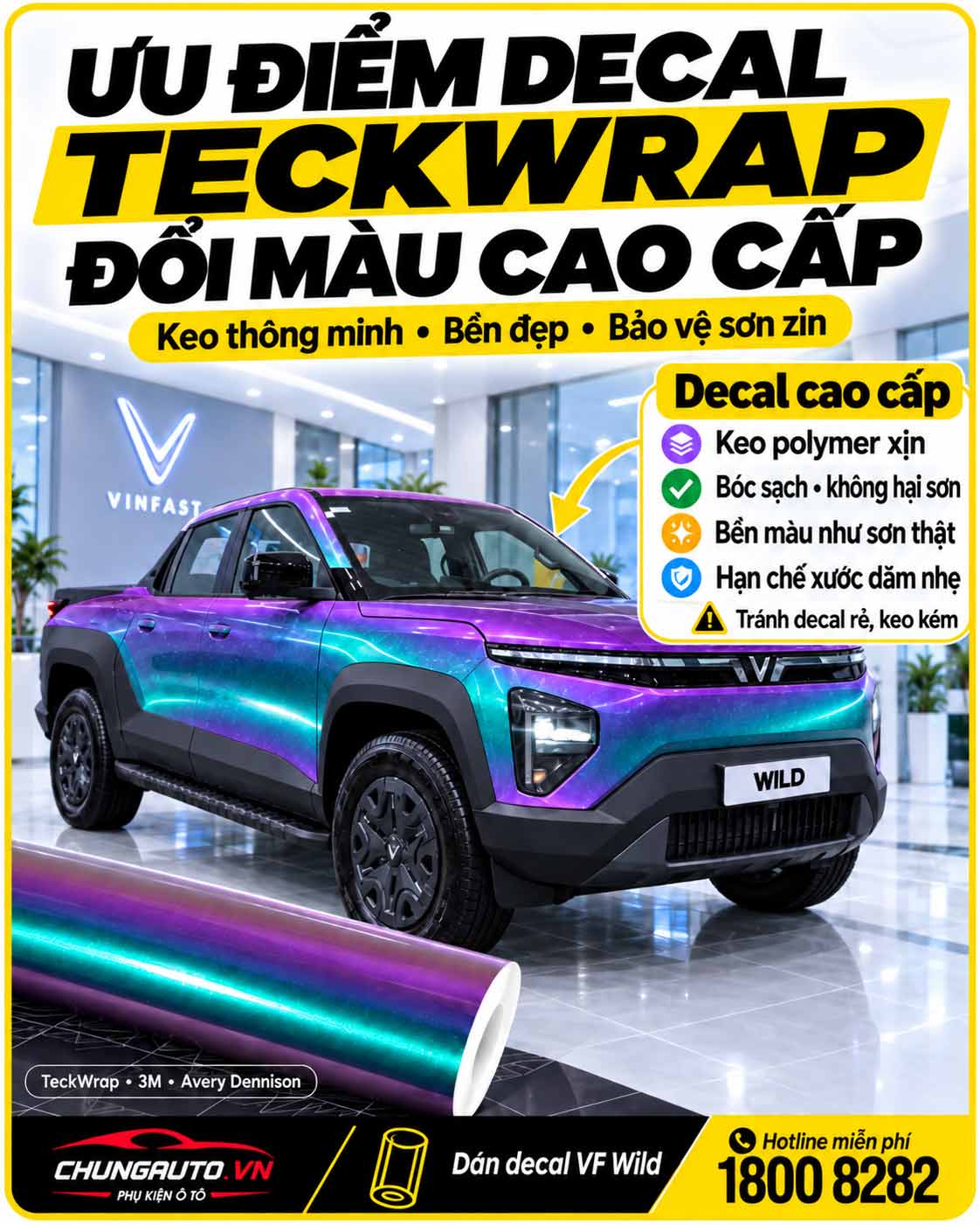 Decal VF Wild đổi màu cao cấp