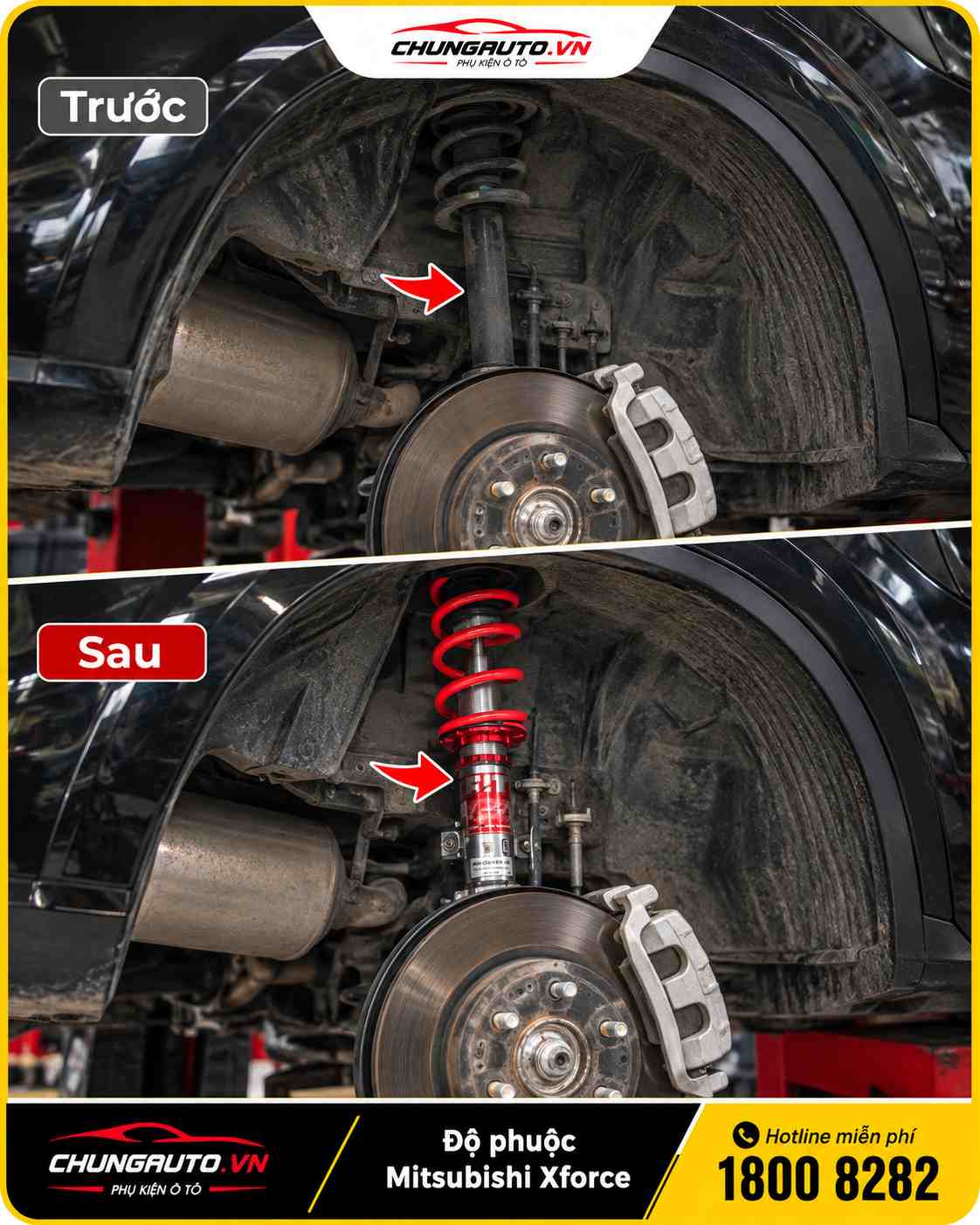 Trước và sau khi độ phuộc Mitsubishi Xforce