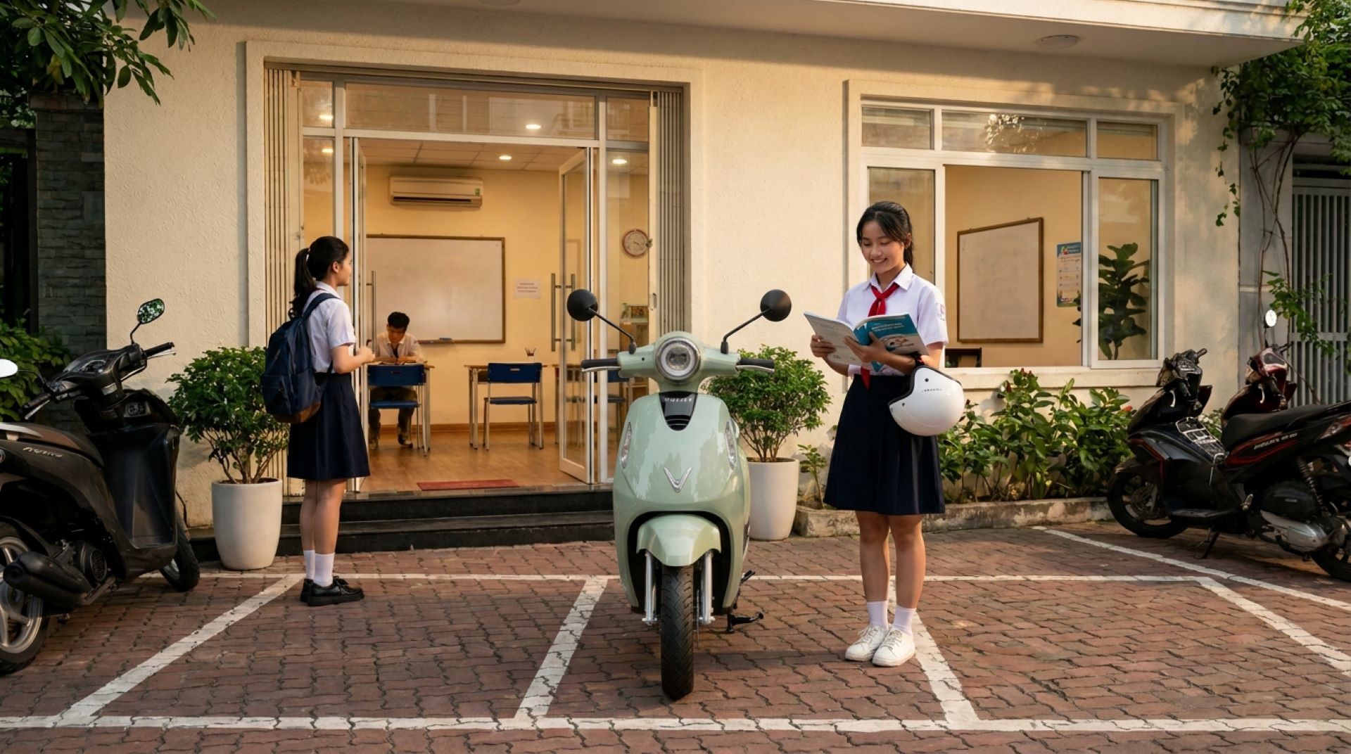Không cần bằng lái, đổi pin trong vài phút: VinFast Evo Lite giúp học sinh chủ động hơn ảnh 1