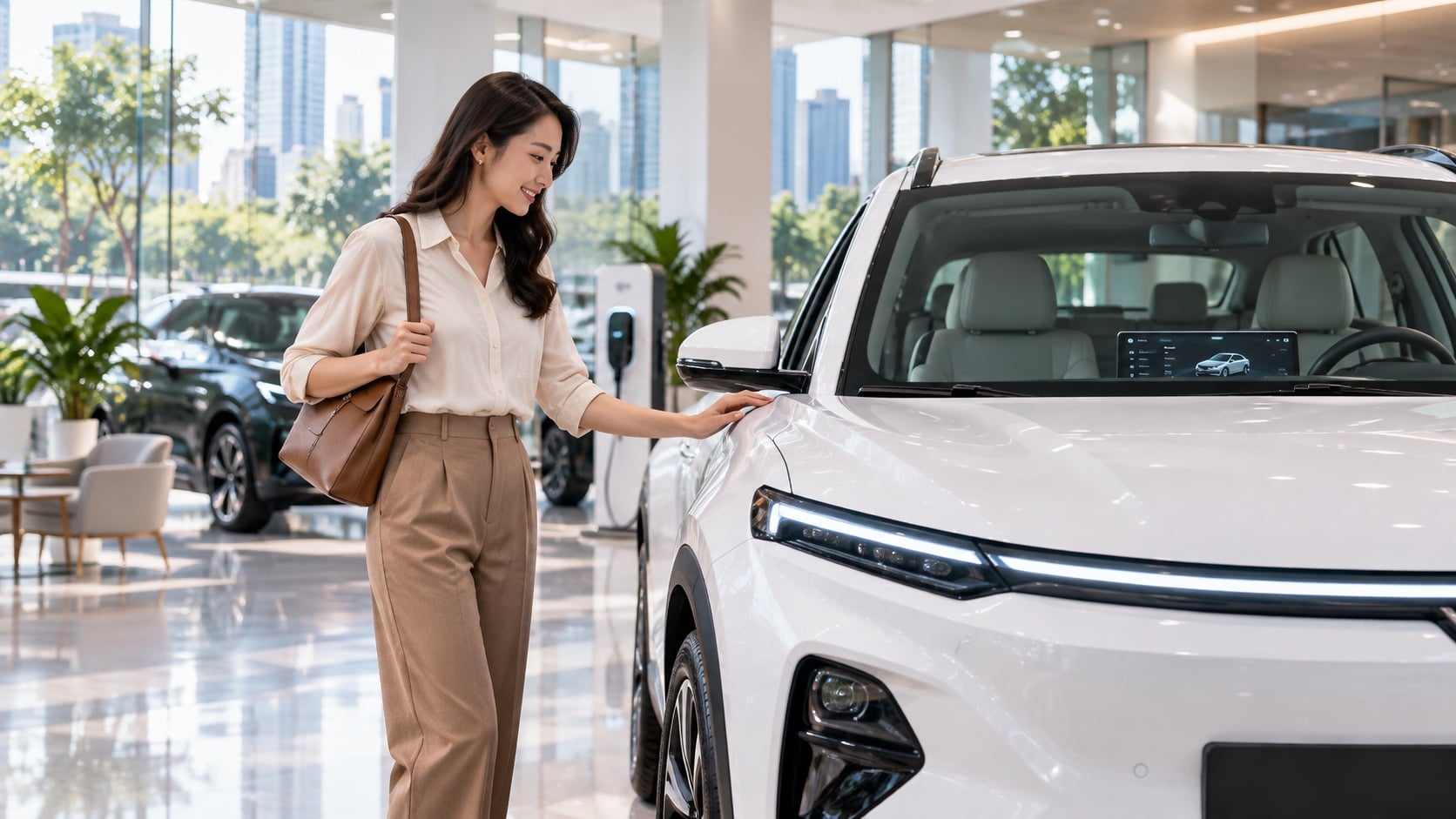 Người tiêu dùng ngày càng quan tâm đến chi phí vận hành, công nghệ và trải nghiệm sử dụng khi lựa chọn ô tô điện (Ảnh minh họa: ChatGPT)