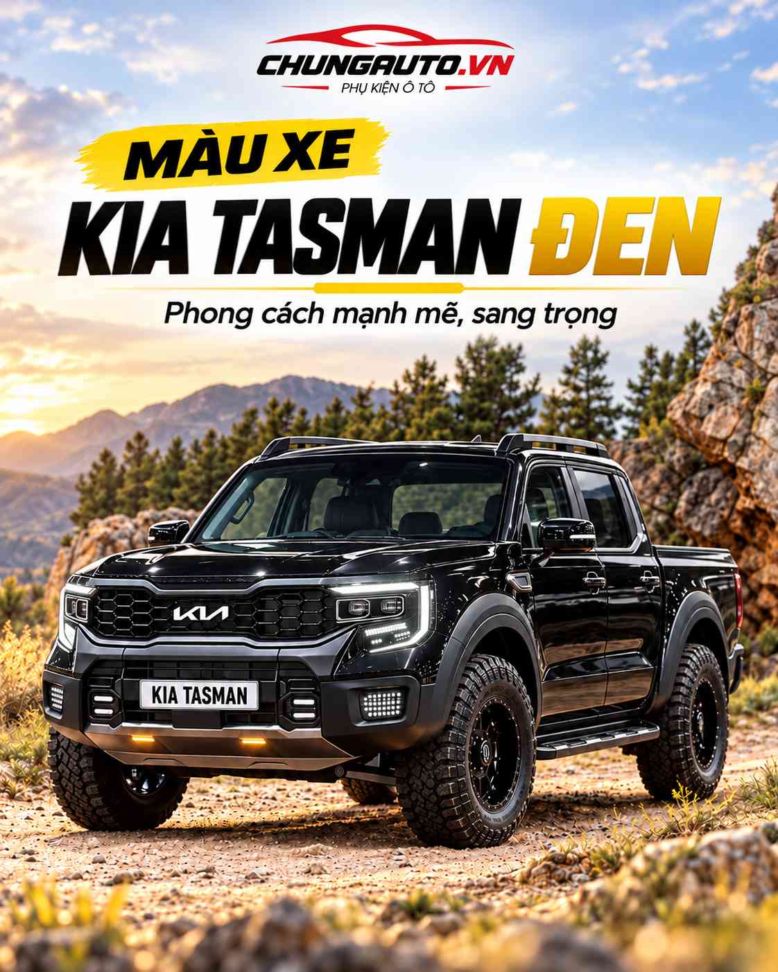 Màu xe Kia Tasman Đen
