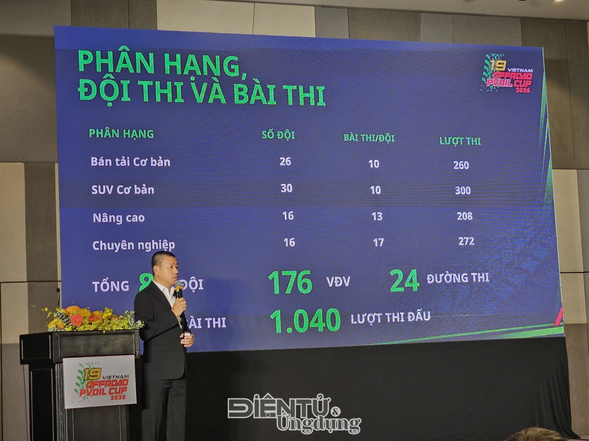 Giải đua xe ô tô địa hình Việt Nam vô địch quốc gia PVOIL Cup 2026 có quy mô lớn nhất từ trước tới nay
