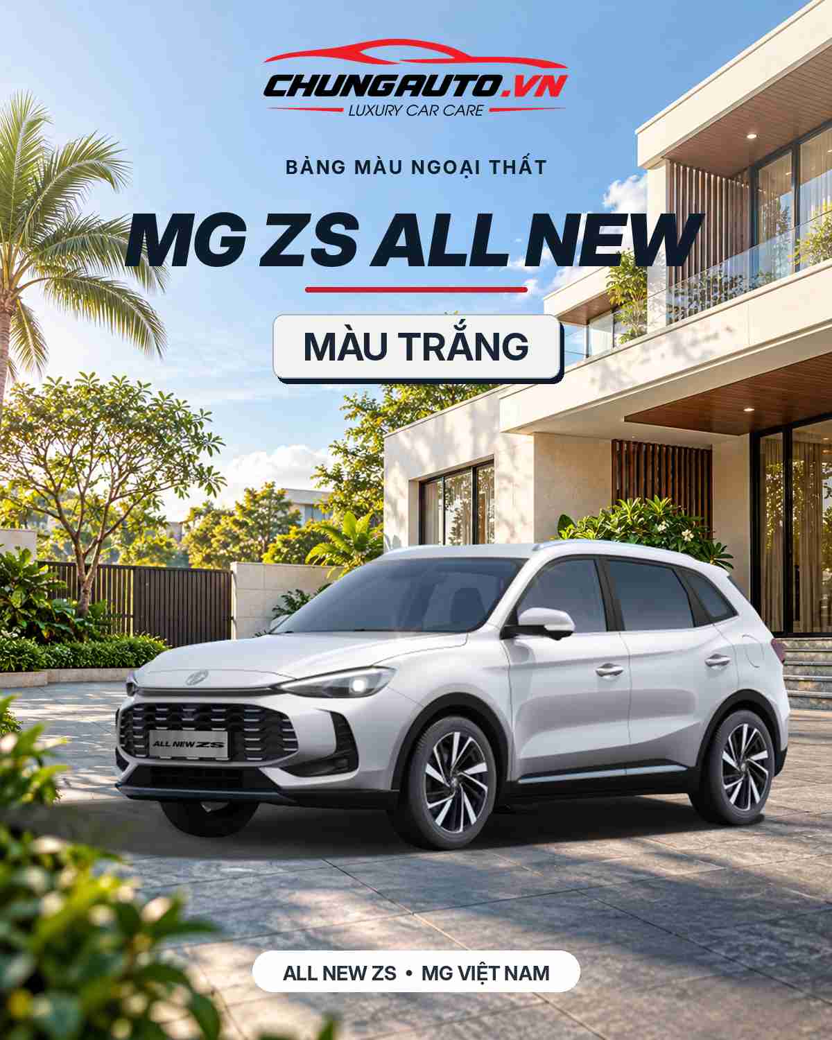 MG ZS All New 2026 màu trắng