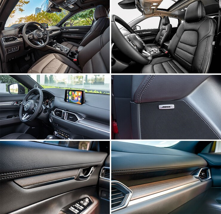 Hàng ghế bọc da trên Mazda CX-5