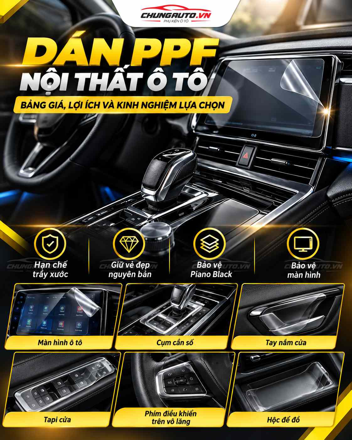 Dán PPF Nội Thất Ô Tô