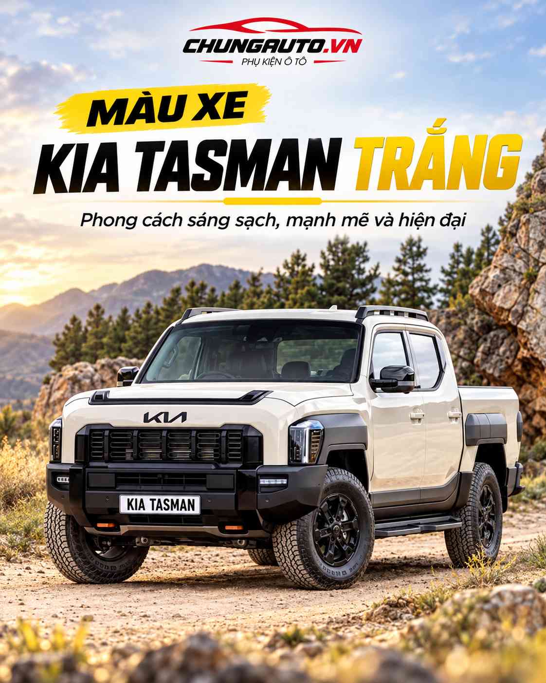 Màu xe Kia Tasman Trắng
